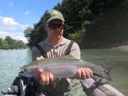 nice lake rainbow